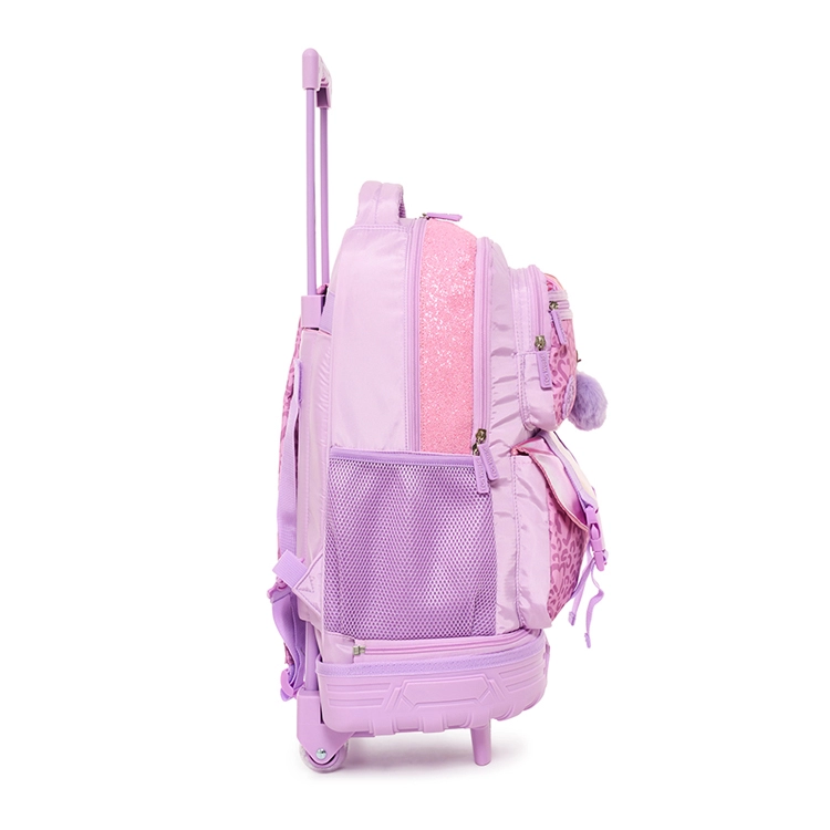 Mochila Escolar FW 2026 Fun World Chic 18" con Carro Desmontable Rosa-Lila Art.202149